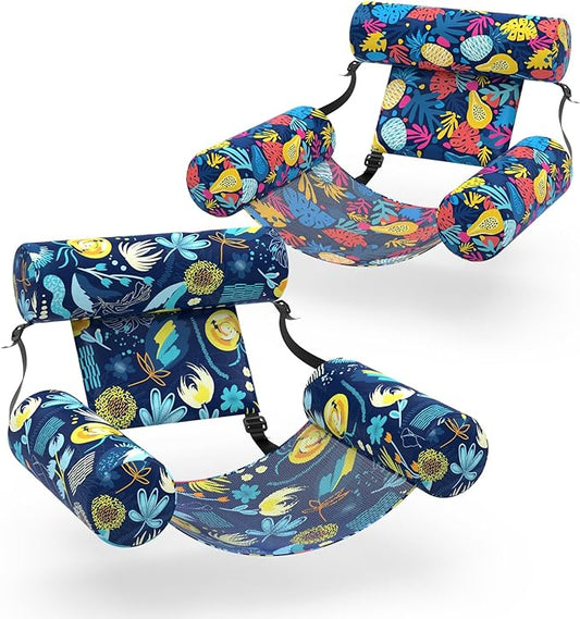 2 Packs Pool Floats Chairs