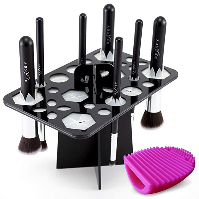 14 Hole Make up Brush Set Dry Rack Drying Brushes Shelf Multifunction Stand Display Cosmetic Clean Tool Wash Makeup Brush Holder