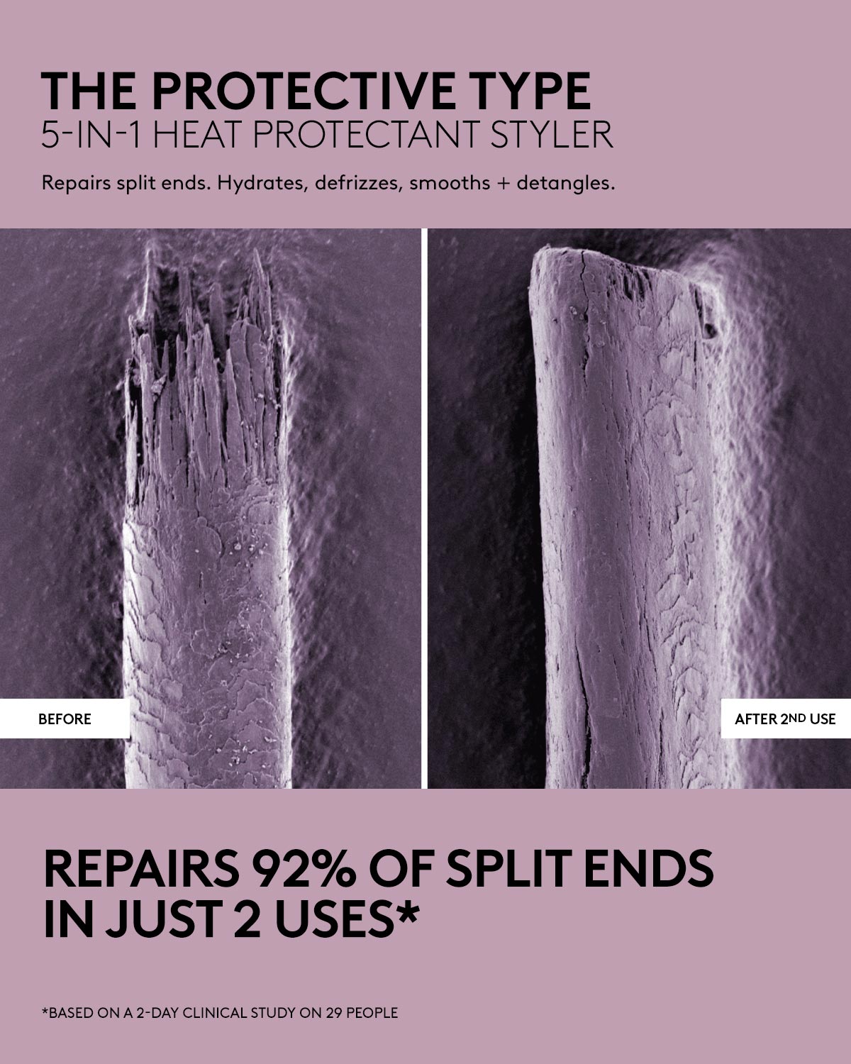 The Protective Type 5-in-1 Heat Protectant Styler