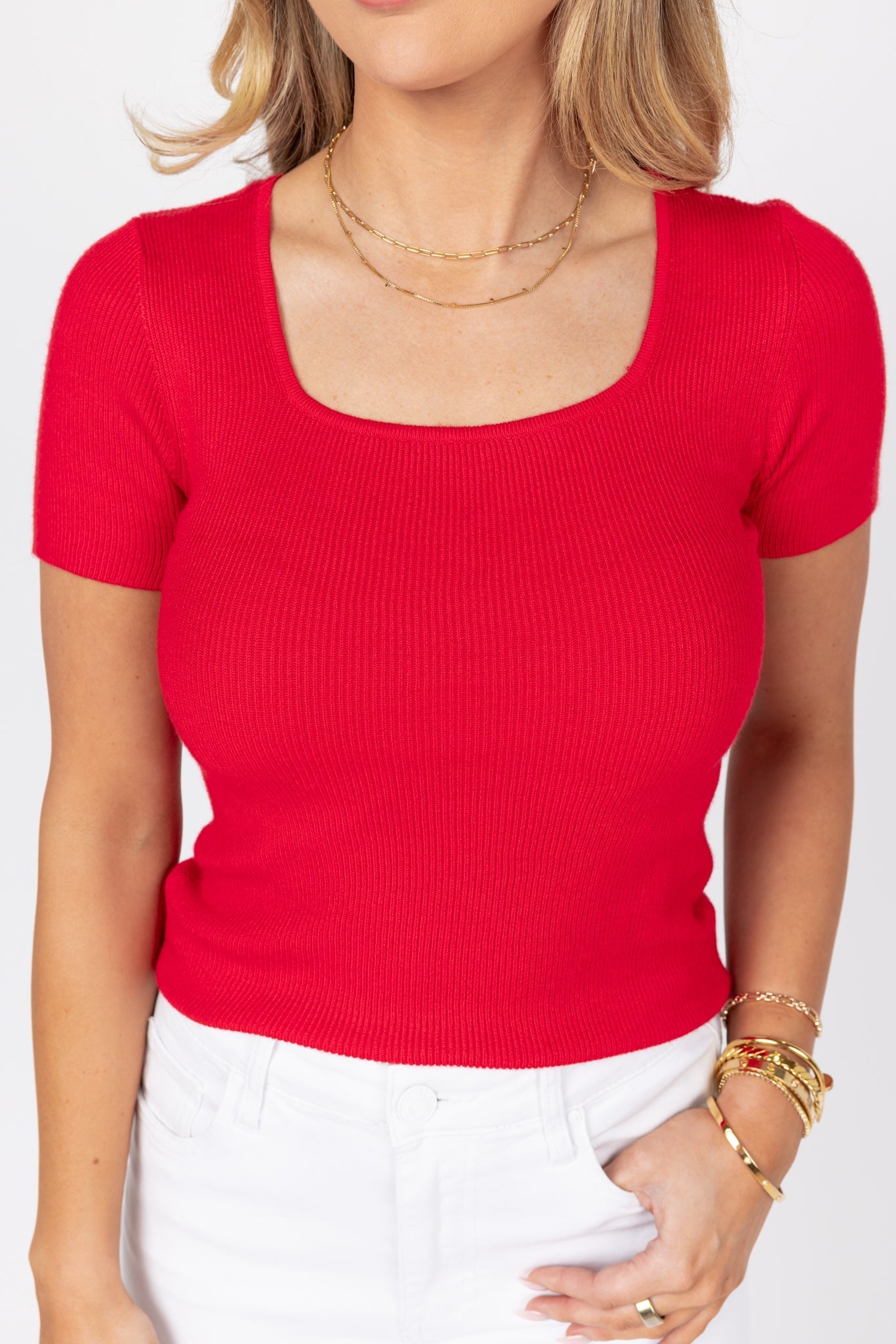 Collette Top- Red